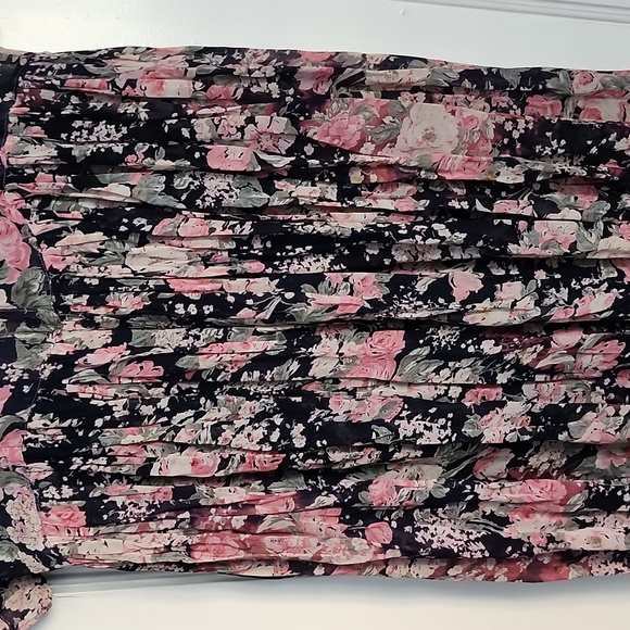 Papillon floral crinkle dress vintage from the 90s - Picture 8 of 14